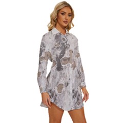 Womens Long Sleeve Shirt Dress 