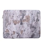 Cracked Marble Symphony Pattern Design 15  Vertical Laptop Sleeve Case With Pocket