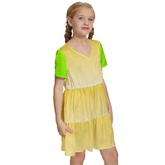 Kids  Short Sleeve Tiered Mini Dress 