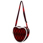 muster rot schwarz Heart Shoulder Bag