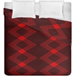 pattern black red Duvet Cover Double Side (King Size)