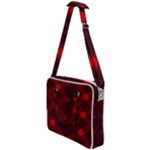 pattern black red Cross Body Office Bag