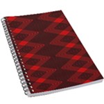 pattern black red 5.5  x 8.5  Notebook