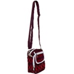 pattern red black, Shoulder Strap Belt Bag