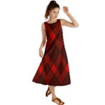 pattern red black, Summer Maxi Dress