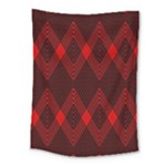 Muster rot rot schwarz Medium Tapestry