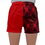 Muster rot rot schwarz Sleepwear Shorts