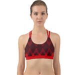 Muster rot rot schwarz Back Web Sports Bra