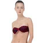 Muster rot rot schwarz Classic Bandeau Bikini Top 