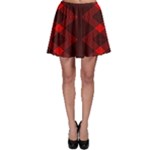 pattern rot schwarz Skater Skirt