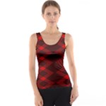 pattern rot schwarz Women s Basic Tank Top