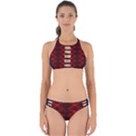 pattern rot schwarz Perfectly Cut Out Bikini Set