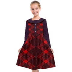 pattern rot schwarz Kids  Midi Sailor Dress from ArtsNow.com