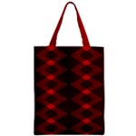 Rot Dunkel Zipper Classic Tote Bag