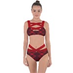 Rot Dunkel Bandaged Up Bikini Set 