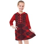 Rot Dunkel Kids  Quarter Sleeve Shirt Dress