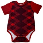 Rot Dunkel Baby Short Sleeve Bodysuit