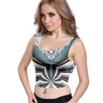 Fractal grau Crop Top