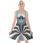 Fractal grau Reversible Velvet Sleeveless Dress