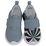 Fractal grau Kids  Velcro No Lace Shoes