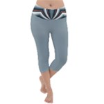 Fractal grau Lightweight Velour Capri Yoga Leggings