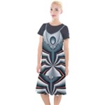 Fractal grau Camis Fishtail Dress