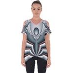 Altrosa fractal Cut Out Side Drop T-Shirt