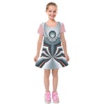 Altrosa fractal Kids  Short Sleeve Velvet Dress