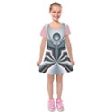 Kids  Short Sleeve Velvet Dress 