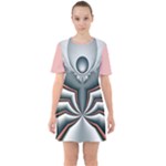 Altrosa fractal Sixties Short Sleeve Mini Dress