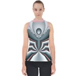 Altrosa fractal Mock Neck Shell Top