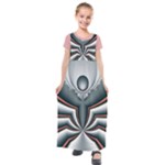 Altrosa fractal Kids  Short Sleeve Maxi Dress