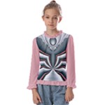 Altrosa fractal Kids  Frill Detail T-Shirt