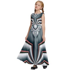 Kids  Satin Sleeveless Maxi Dress 