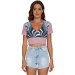 Altrosa fractal V-Neck Crop Top