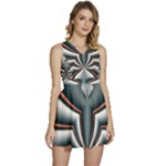 Altrosa fractal Sleeveless High Waist Mini Dress