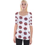 Muppets Animal pattern Wide Neckline T-Shirt