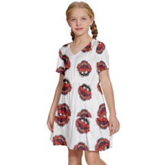 Kids  Short Sleeve Tiered Mini Dress 