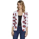 Muppets Animal pattern Women s One-Button 3/4 Sleeve Short Jacket