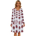 Muppets Animal pattern Long Sleeve Dress With Pocket