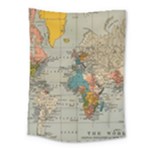 Vintage World Map Medium Tapestry