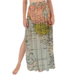 Vintage World Map Maxi Chiffon Tie-Up Sarong