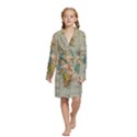 Kids  Long Sleeve Velvet Lounge Robe 