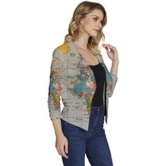 Women s Casual 3/4 Sleeve Spring Jacket 