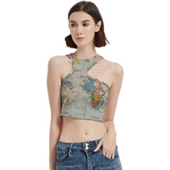 Vintage World Map Cut Out Top from ArtsNow.com