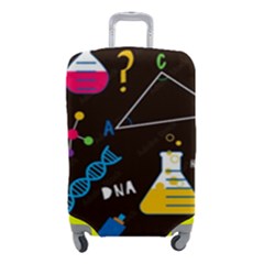 Science Lesson Flat Vector Seamless Pattern Luggage Cover (Small) from ArtsNow.com