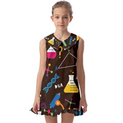 Kids  Pilgrim Collar Ruffle Hem Dress 