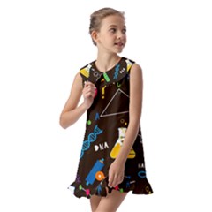 Kids  Pilgrim Collar Ruffle Hem Dress 