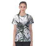 Abstract Art Tropical Leaves Women s Sport Mesh T-Shirt