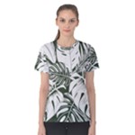 Abstract Art Tropical Leaves Women s Cotton T-Shirt